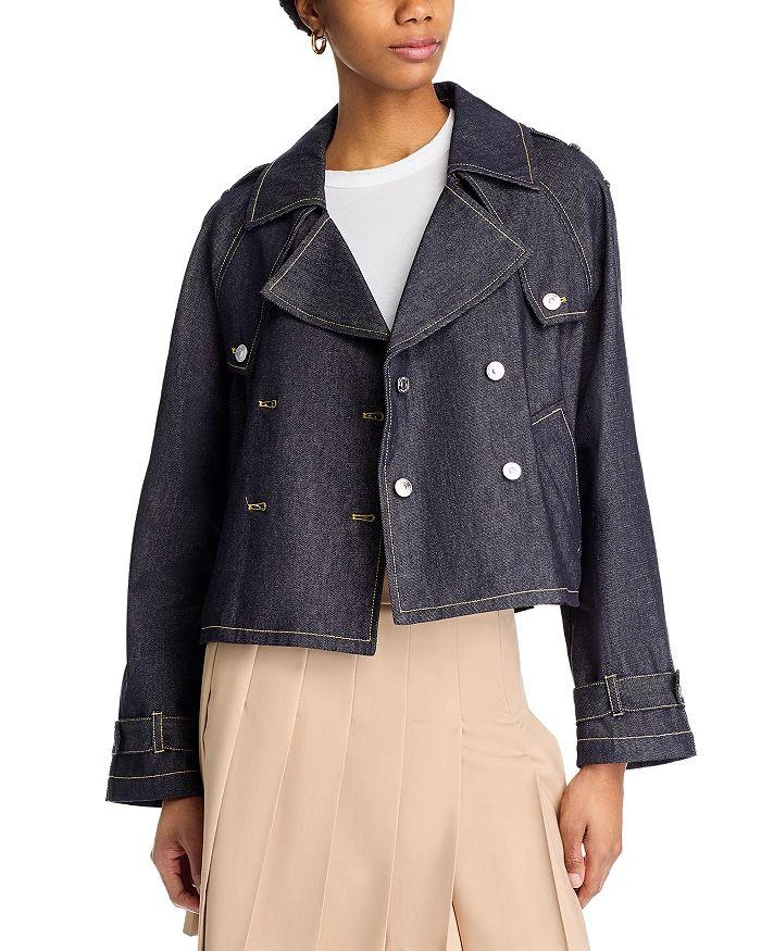 Steve Madden Sirus Double Breasted Denim Jacket 1