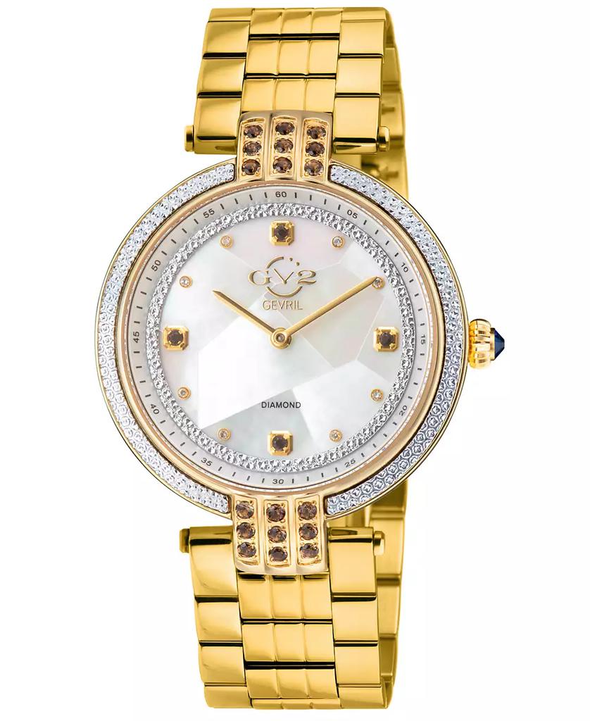 Gevril Women's Matera Swiss Quartz Gold-Tone Stainless Steel Watch 35mm