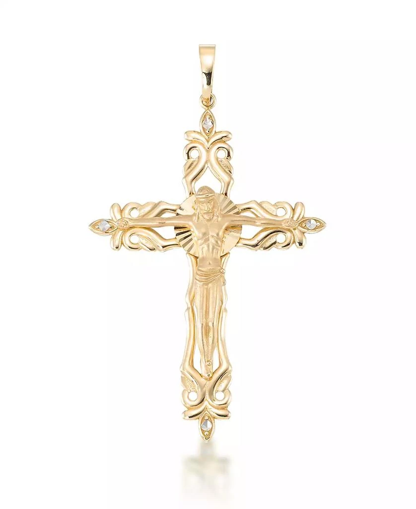 Macy
s Crucifix Pendant In 10K Yellow Gold 1