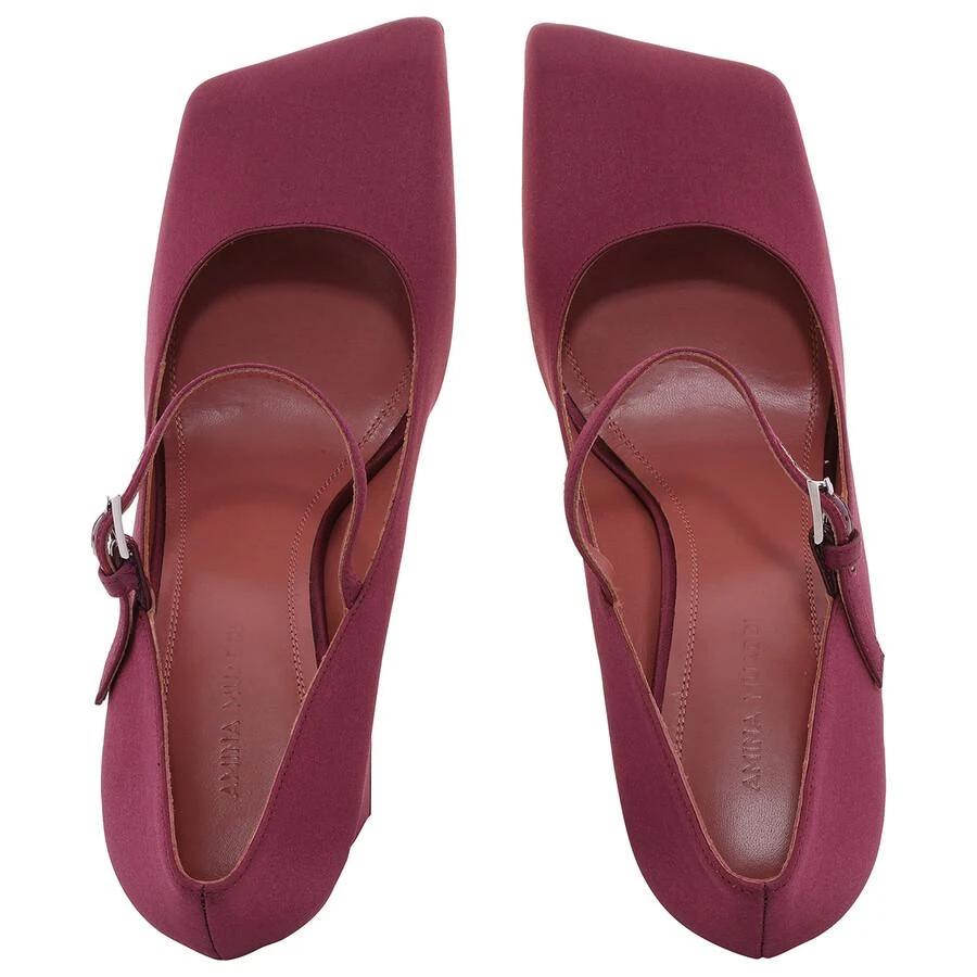 Amina Muaddi Charlotte Satin Mary Jane Pumps 3