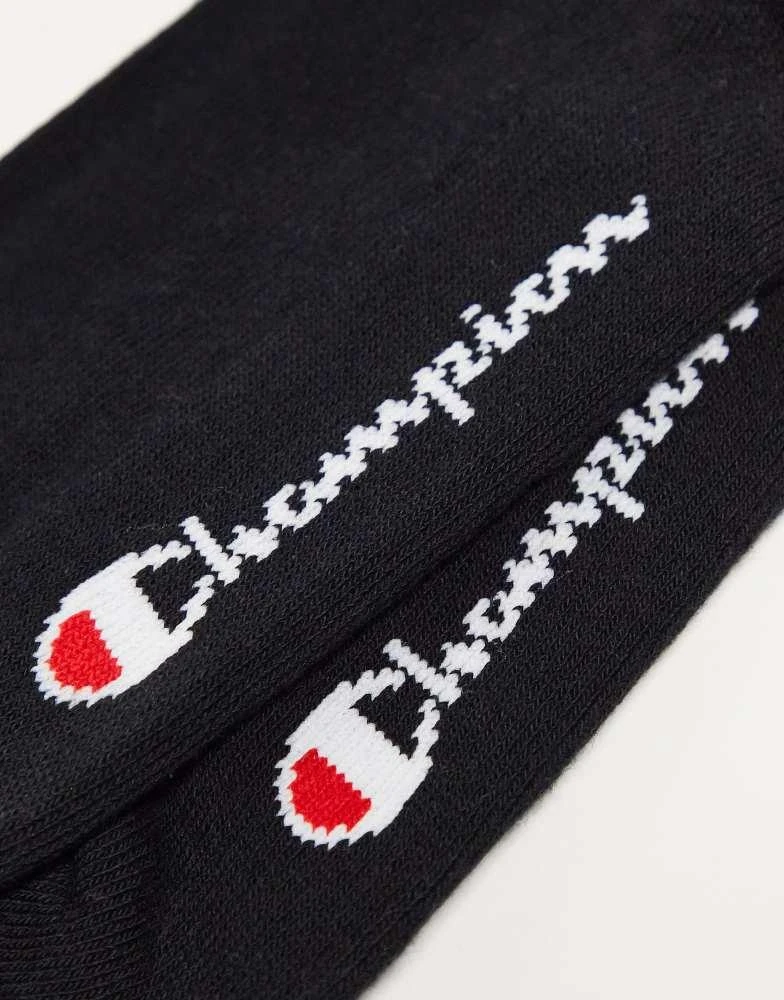 CHAMPION Champion 3 pack crew socks in black 2