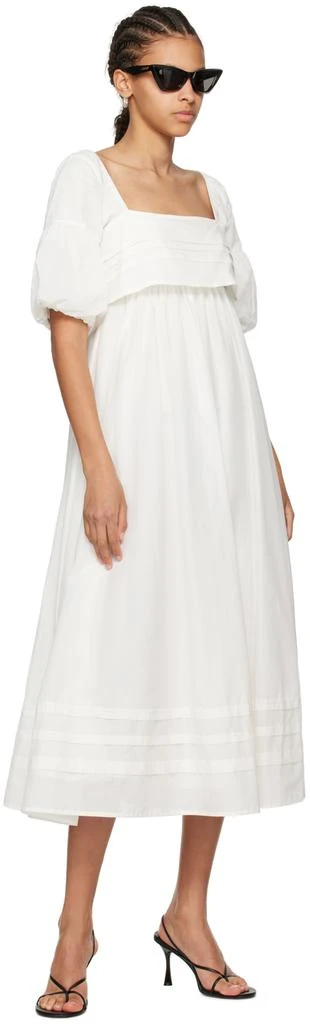 Staud Off-White Darla Midi Dress 4