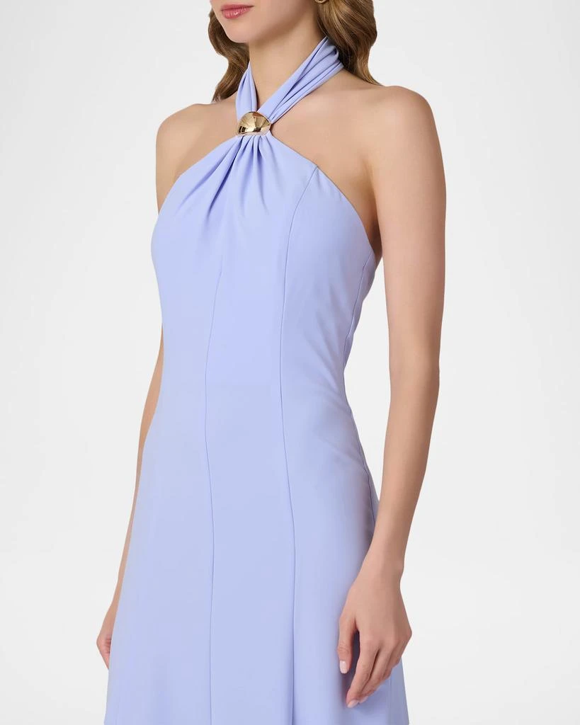 Shoshanna Keller Crepe Halter Maxi Dress 4