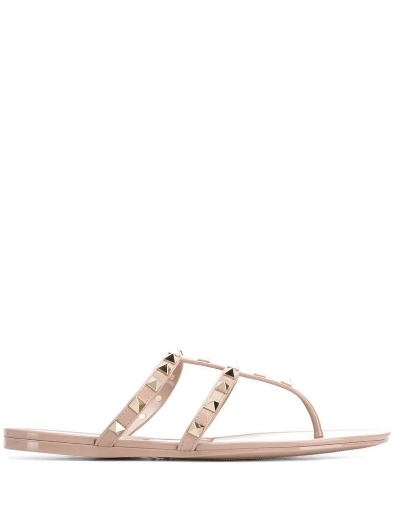 Valentino Valentino Garavani Rockstud Rubber Thong Sandals 1