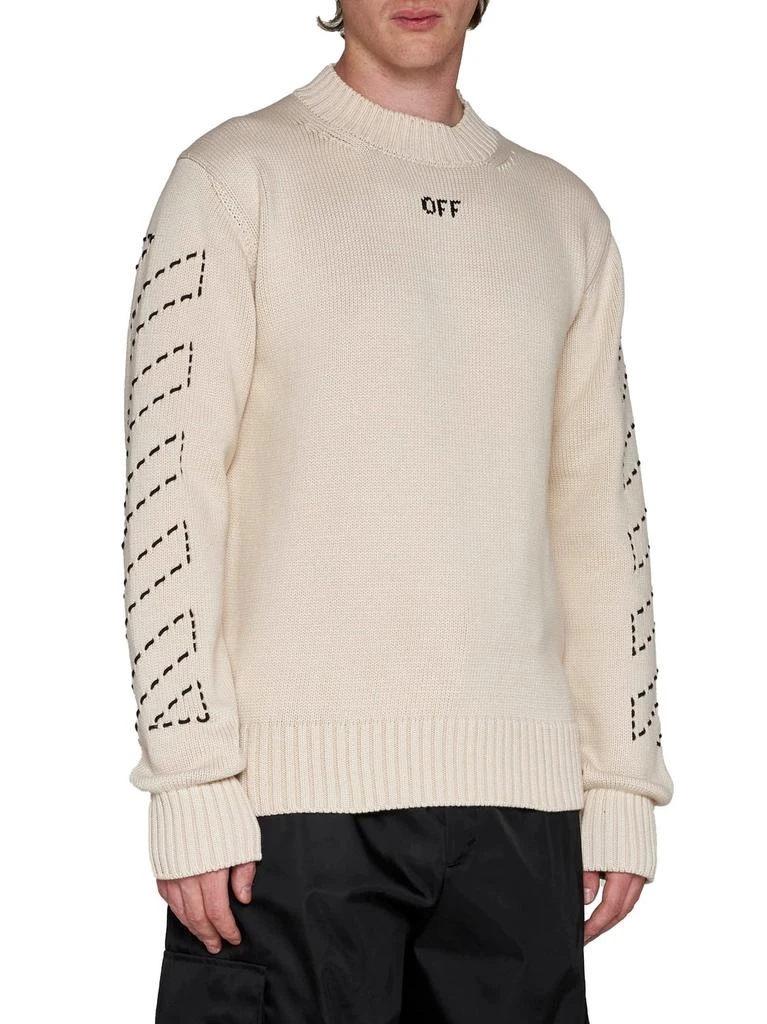 Off-White Off-White Arrows Motif Crewneck Knitted Jumper 3