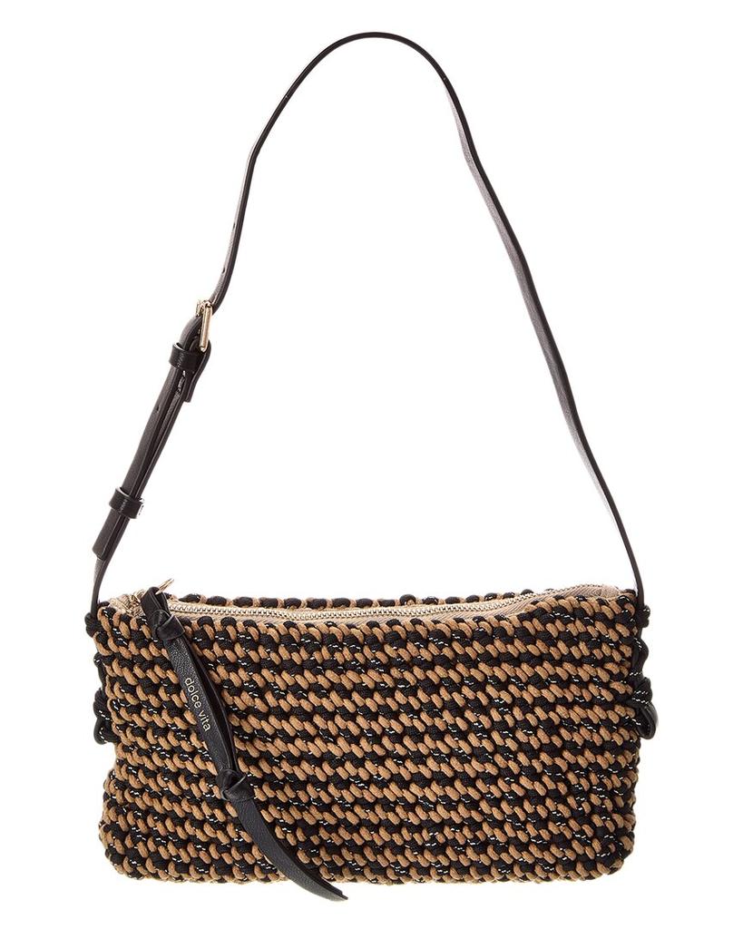 VANESSA BRUNO Panier Pm Crossbody - Raphia - Burgundy