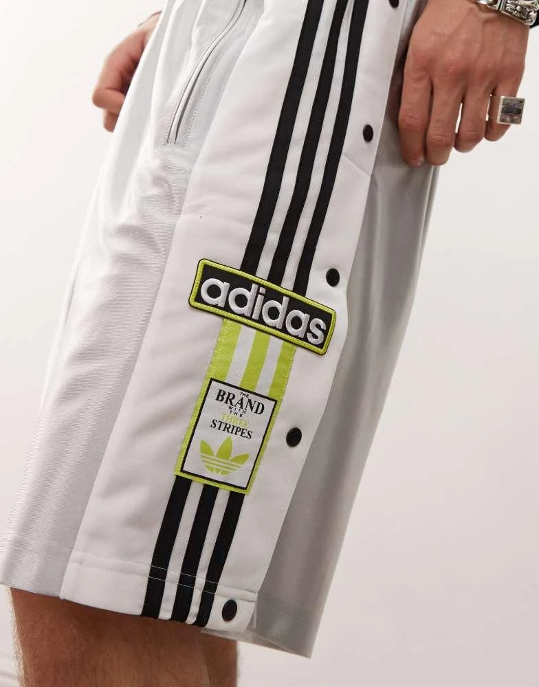 Adidas adidas Originals megabreak shorts in silver 4