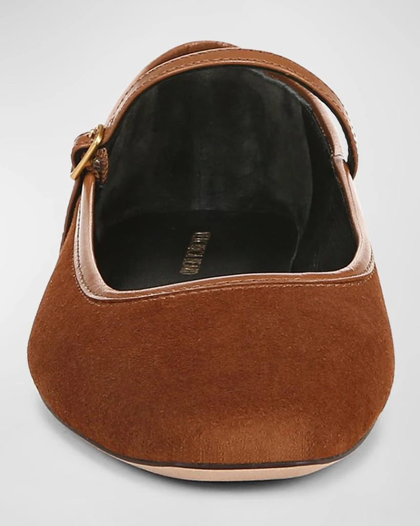 VERONICA BEARD Ellie Suede Mary Jane Ballerina Flats 5
