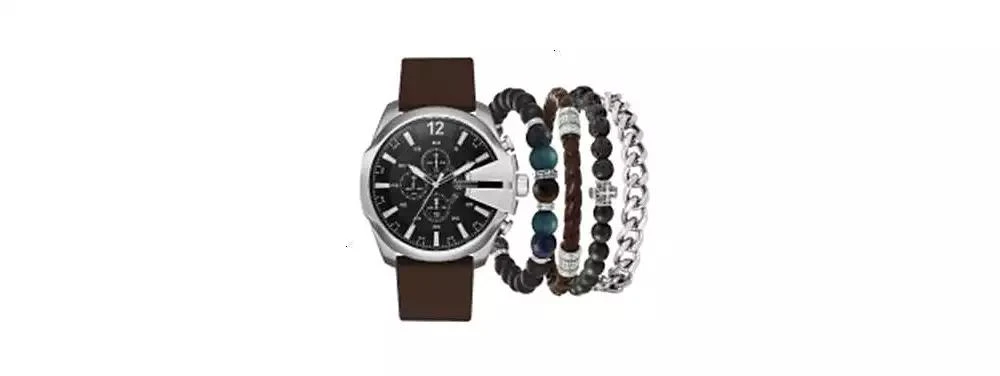 American Exchange Men's Quartz Brown Polyurethane Strap Watch 1