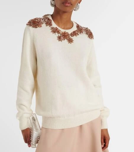 Costarellos Crystal-embellished sweater 5