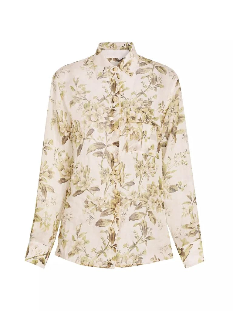 Zimmermann Golden Manstyle Floral Shirt 1