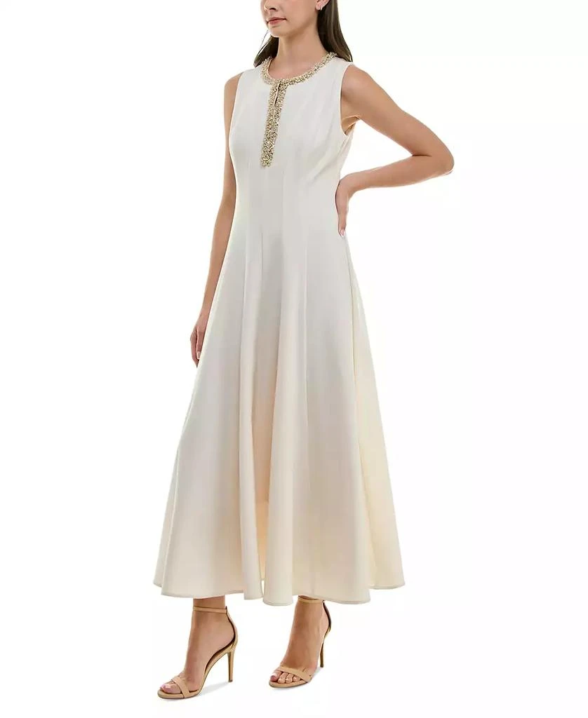 Taylor Women's Embellished Fit & Flare Dress 2