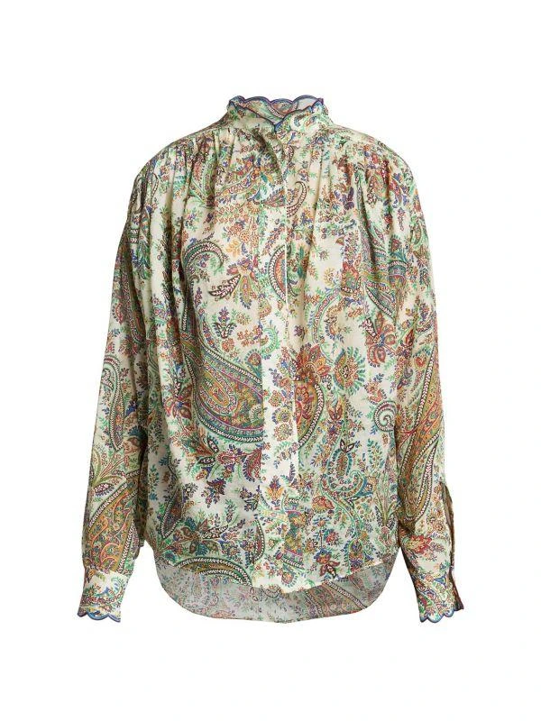 ETRO Summer Solstice Paisley Cotton Blouse 5