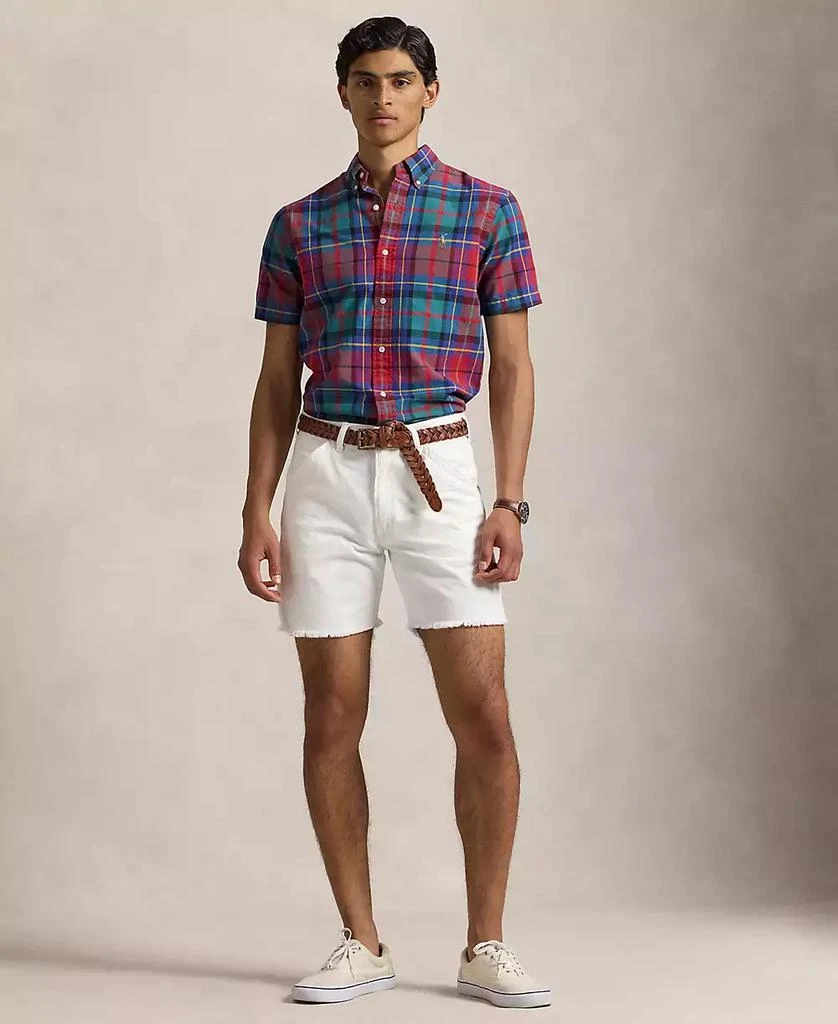 Ralph Lauren Men's Classic-Fit Plaid Oxford Shirt 4