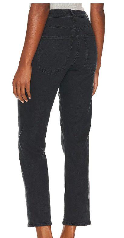 AGOLDE AGOLDE Women's KYE: Mid Rise Straight Crop Jeans, Pepper