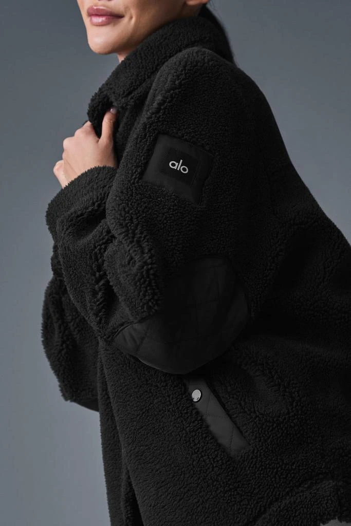 Alo Sherpa Edge Shacket - Black 5