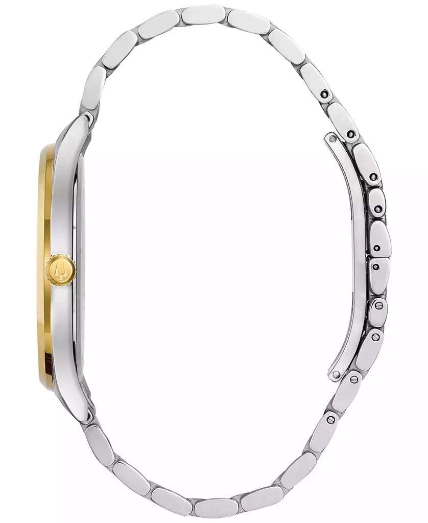 Bulova Men's Diamond Accent Two-Tone Stainless Steel Bracelet Watch 40mm 98D130 2