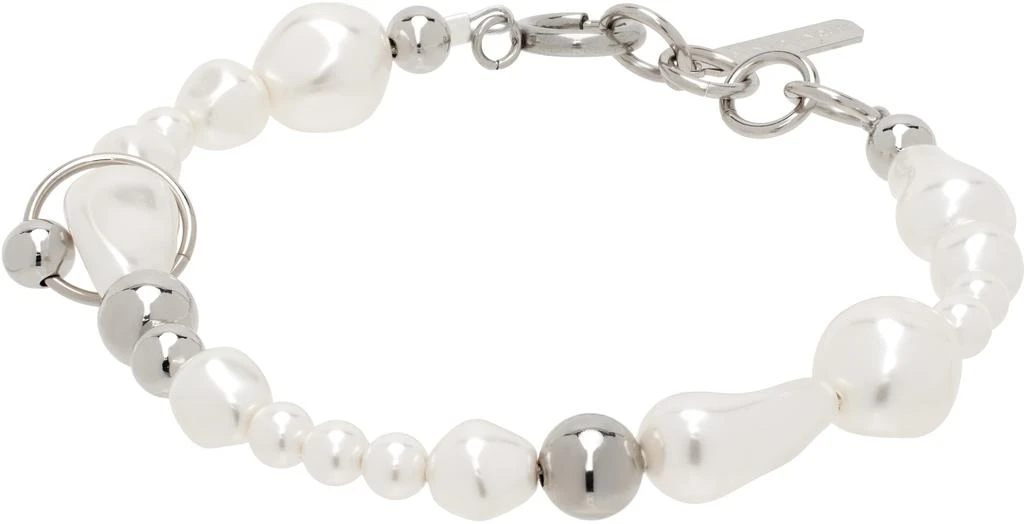 Justine Clenquet White & Silver Charly Bracelet 1