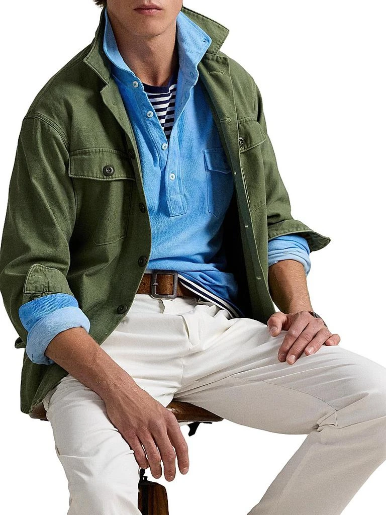 Ralph Lauren Garment-Dyed Mesh Polo Shirt 6