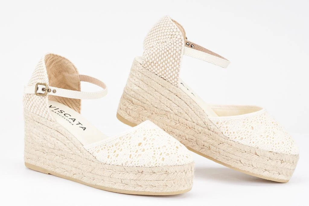 Viscata Solsona Crochet Espadrille Wedges 2