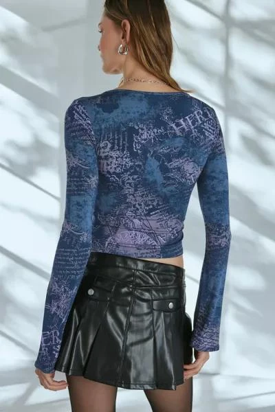 Silence + Noise Silence + Noise Sierra Keyhole Long Sleeve Top 4