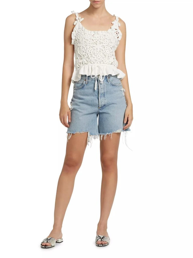 Farm Rio Floral Crochet Top 2