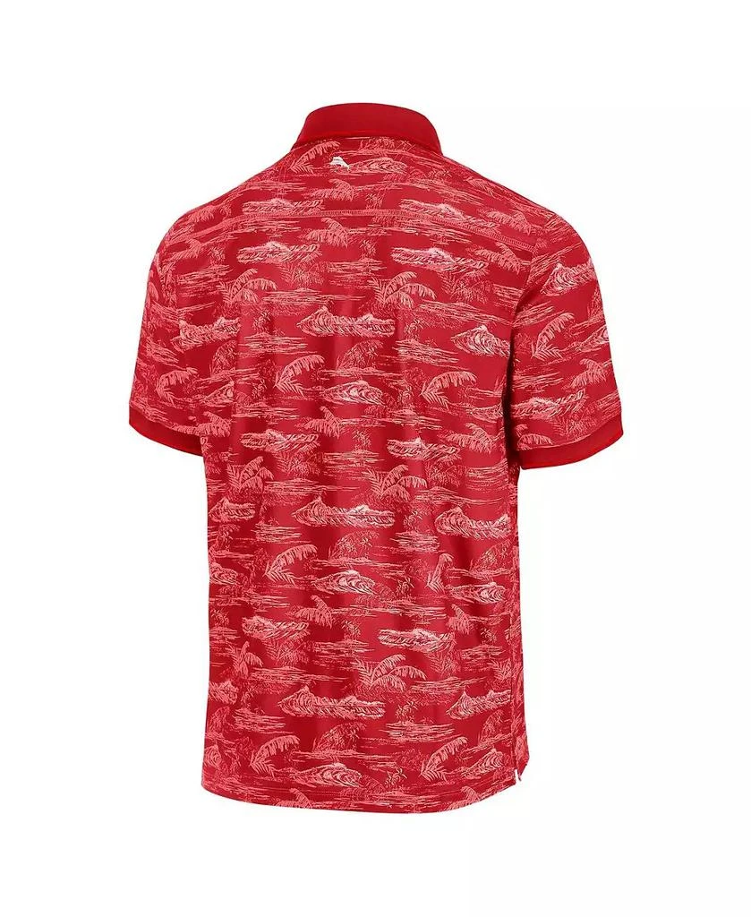 Tommy Bahama Men's Scarlet Ohio State Buckeyes Sport Bay View Polo Shirt 3