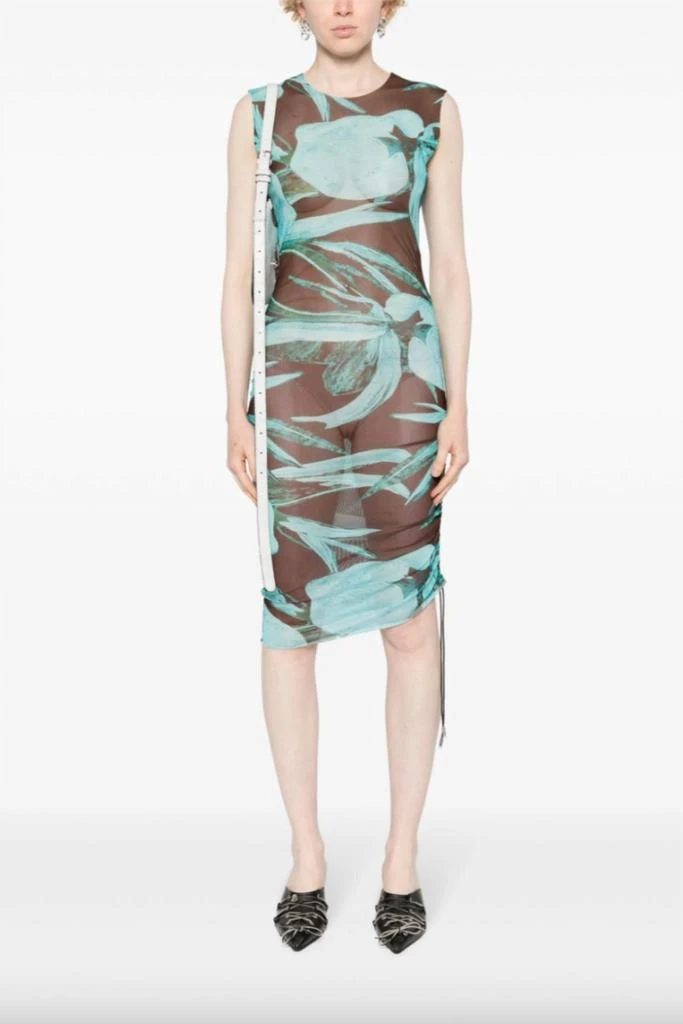 slim fit dress slacks Louisa Ballou Tropical Plunge Jersey Mini Dress – The Archive Project
