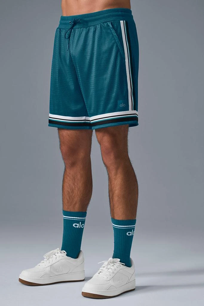 Alo 7" Key Mesh Basketball Short - Oceanic Teal 3
