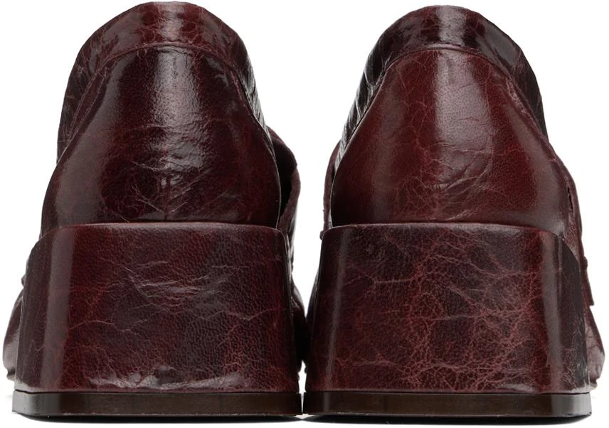 MIISTA Burgundy Serena Loafers 2