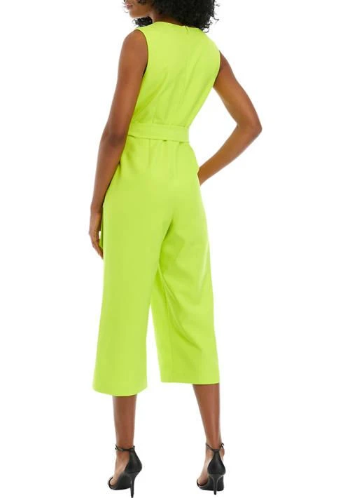Vince Camuto Camuto Womens Tie Front V Neck Jumpsuit 2