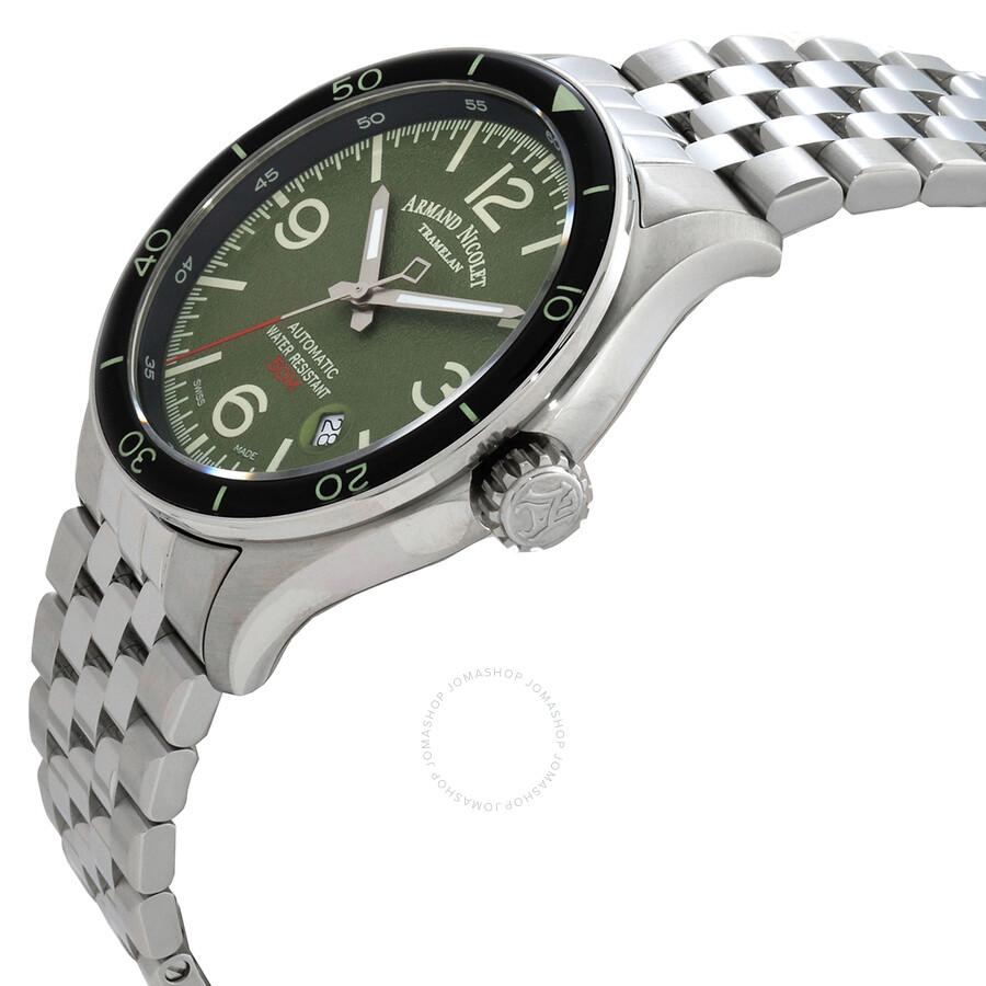 Armand Nicolet M2H Automatic Green Dial Men's Watch A740HNA-VR-BMA22740A