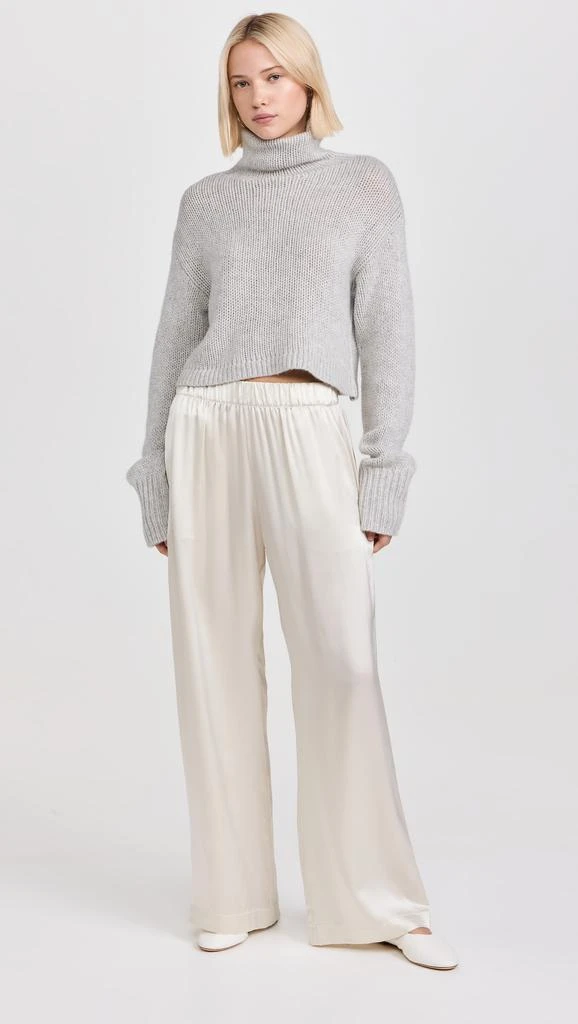 Sablyn Crop Turtleneck Cashmere Sweater 4