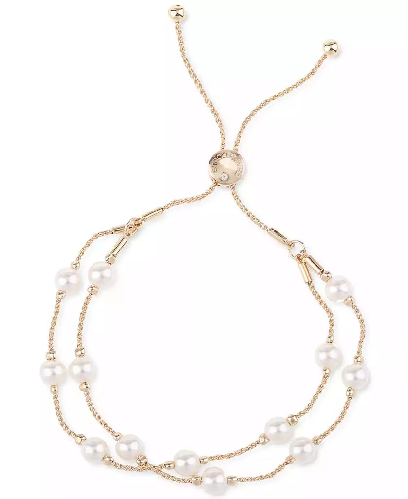 Charter Club Imitation Pearl Double-Row Slider Bracelet, Created for Macy's 1