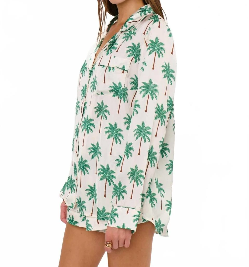 Show Me Your Mumu Favorite Pajama Set In Palm Tree Silky 2