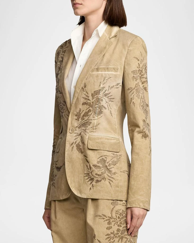 Ralph Lauren Parker Embellished Cotton Chino Jacket 7