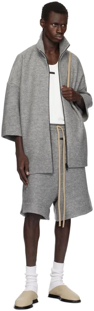 Fear of god Gray Boiled Wool Short Sleeve Jacket 4