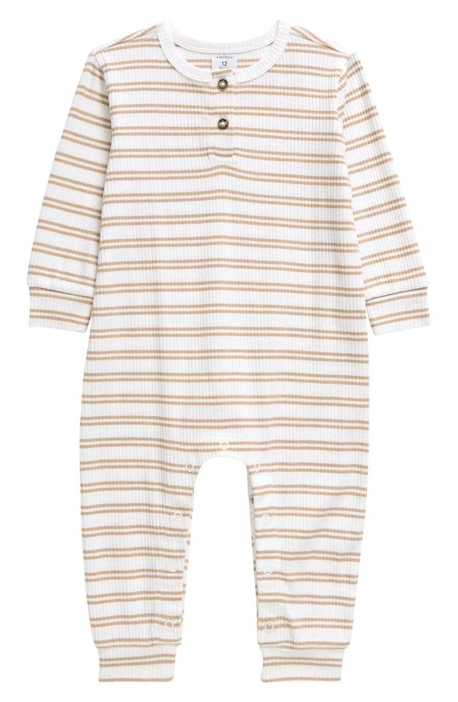 Nordstrom Long Sleeve Rib Romper 1