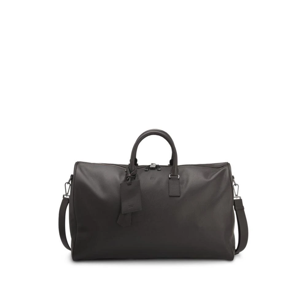 Hugo Boss BECKHAM x  holdall in grained leather with address tag 1