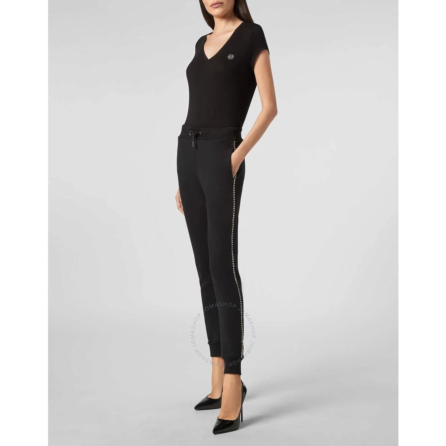 Philipp Plein Crystal Jogging Trousers In Black 3