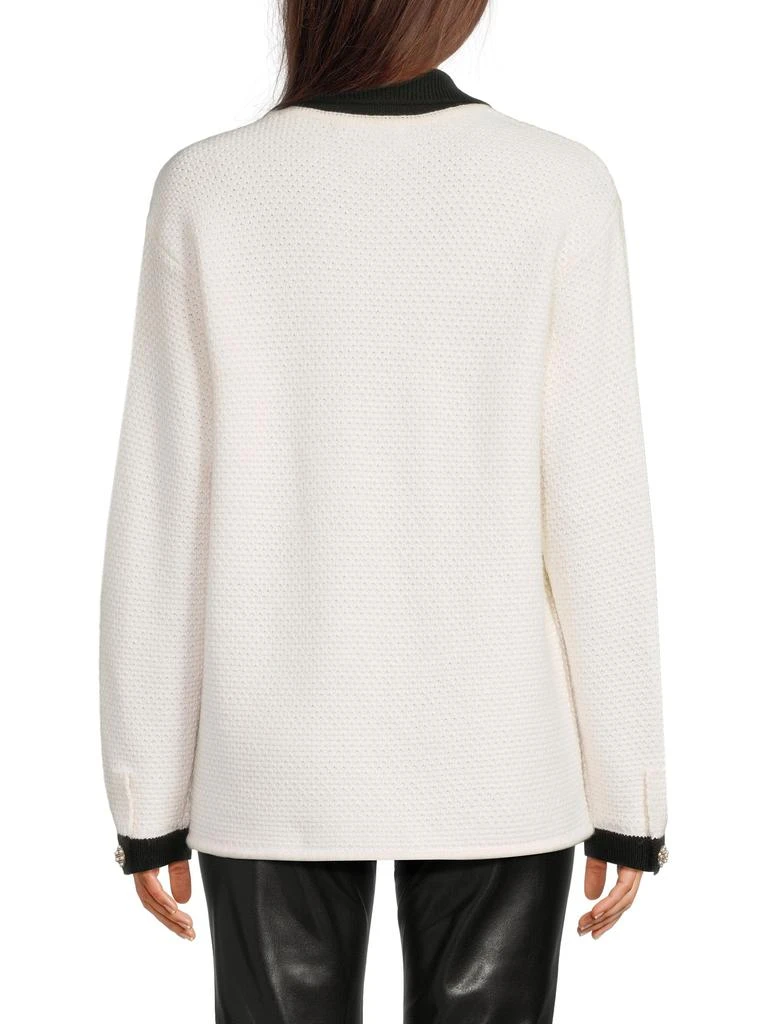 Alice + Olivia Phoebe Mid-Length Wool-Blend Cardigan 2