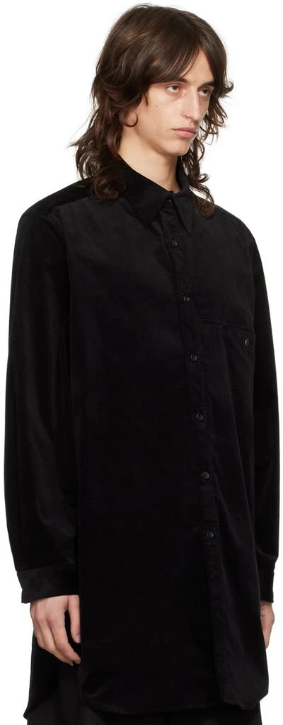 YOHJI YAMAMOTO Black M-Velveteen Shirt 4