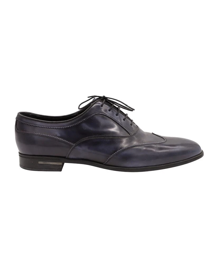 Prada Brogues Shoes in Blue Leather 1