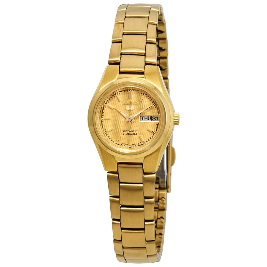 Seiko Series 5 Automatic Gold Dial Ladies Watch SYMC18 1