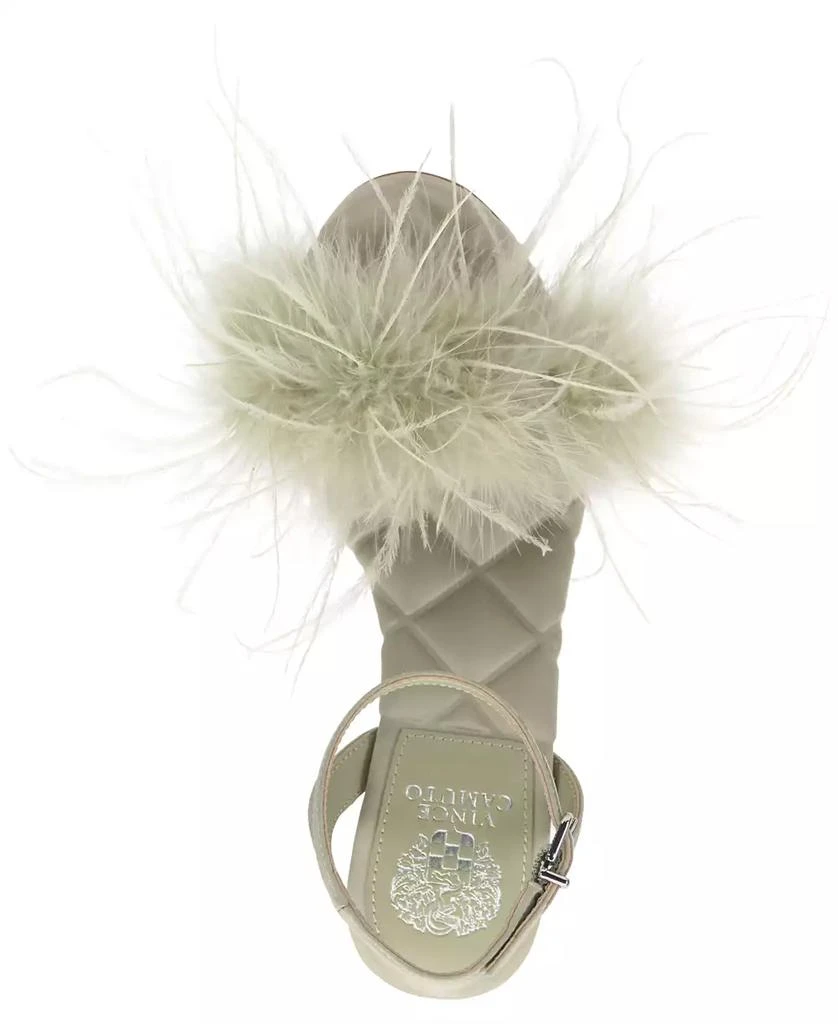Vince Camuto Women's Penely Feathered High-Heel Dress Sandals 4