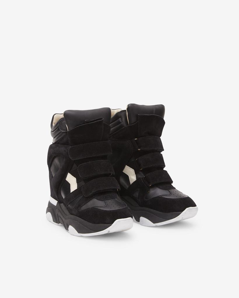 Isabel Marant ISABEL MARANT, BALSKEE LEATHER SNEAKERS - Women - Black - 38