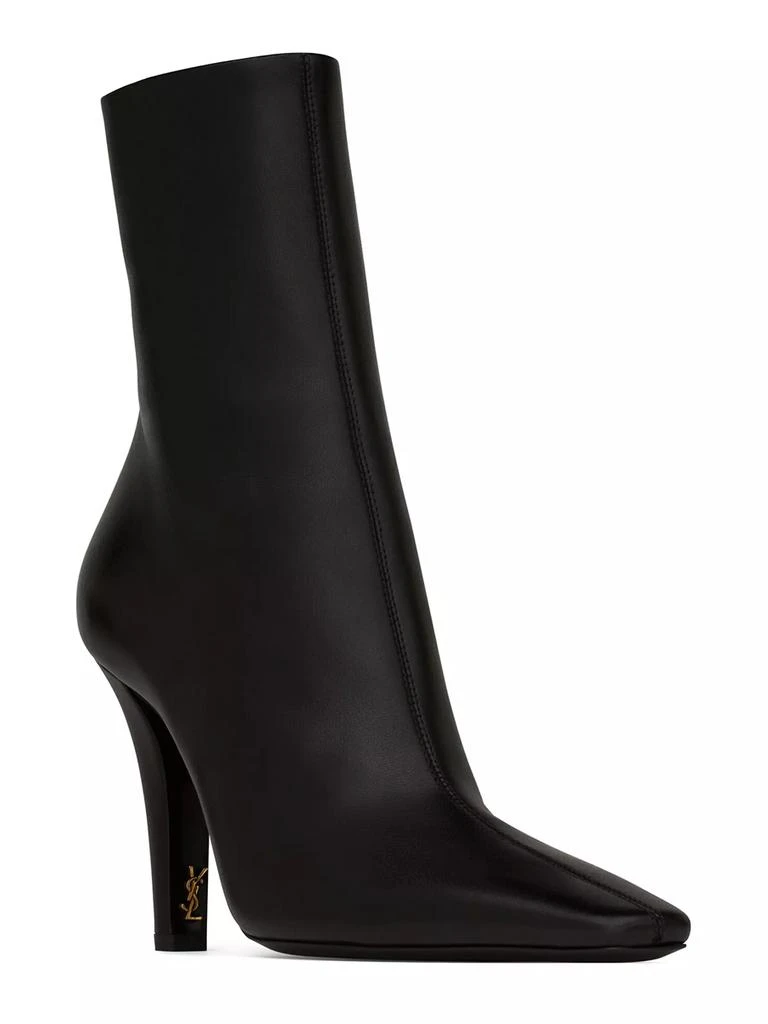 Yves Saint Laurent Jill Booties in Smooth Leather 2