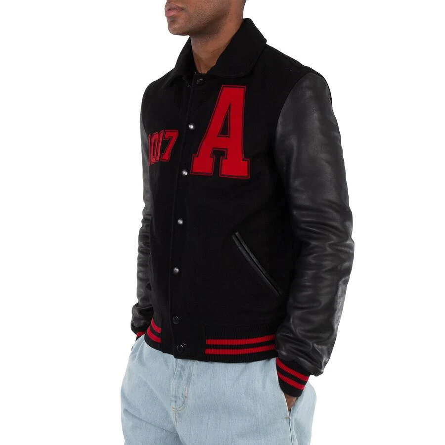 1017 ALYX 9SM Alyx Logo Print Varsity-Style Jacket In Black, Size X-Small 3