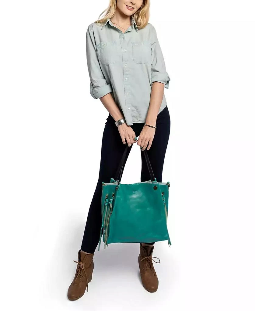 OLD TREND Women's Genuine Leather Daisy Tote Bag 10