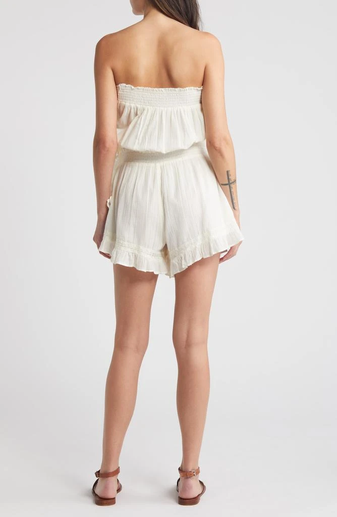 Free People Feelin' Fancy Strapless Cotton Romper 2